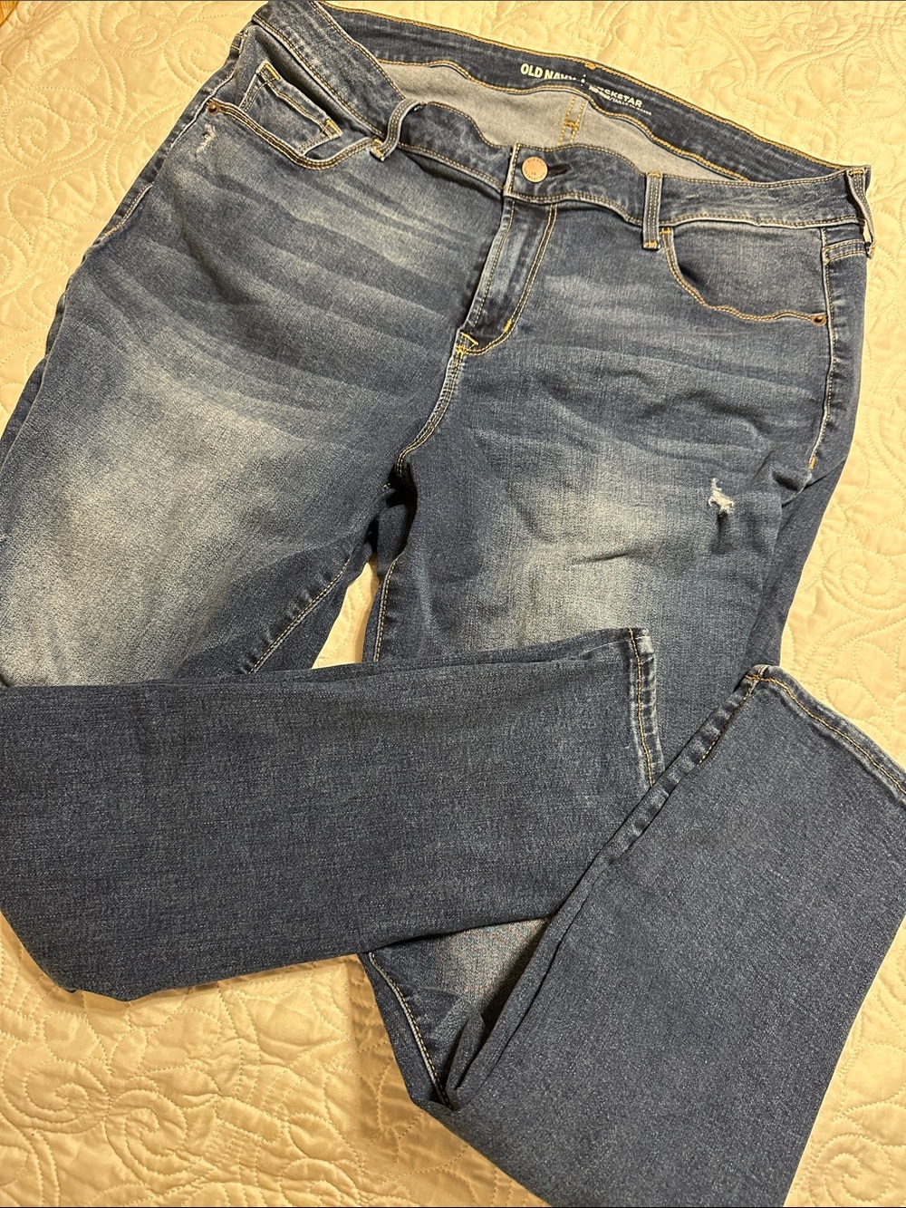 Old Navy Women's Dark Blue Skinny Stretch Jeans
